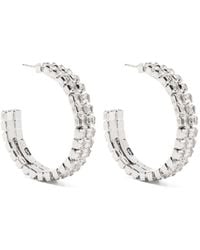 Rosantica - Crystal-embellished Hoop Earrings - Lyst