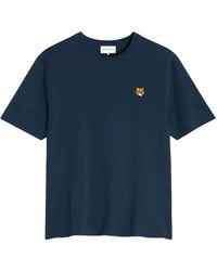 Maison Kitsuné - Logo-Patch T-Shirt - Lyst