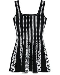 Maje - Jacquard Knitted Mini Dress - Lyst