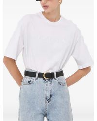 La Mania - Melanie Logo-Print T-Shirt - Lyst