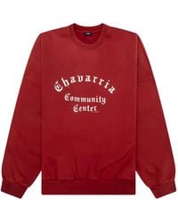 Willy Chavarria - Community Center Crew-Neck Sweatshirt - Lyst