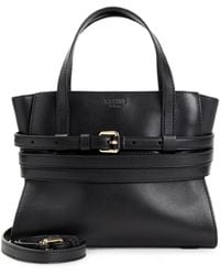 Moschino - Buckle-Detail Leather Tote Bag - Lyst