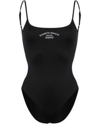 Elisabetta Franchi - Logo-print High-cut Swimsuit - Lyst