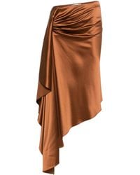 Christopher Esber - Cusco Silk Midi Skirt - Lyst