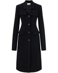 Ferragamo - Flap-Pocket Single-Breasted Coat - Lyst