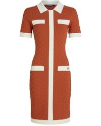 KARL LAGERFELD - Two-Tone Mini Dress - Lyst