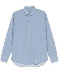 Canali - Hemd Mit Blumen-Print - Lyst