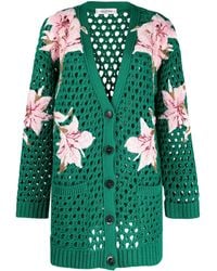 Valentino Garavani - Cardigan Mit Stickerei - Lyst