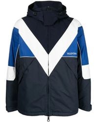 Valentino Garavani - Logo-Print Zip-Up Jacket - Lyst