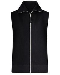 Maison Margiela - Ribbed-Knit Zip-Up Vest - Lyst