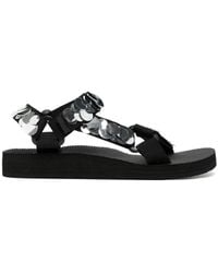 ARIZONA LOVE - Sequinned Touch-strap Sandals - Lyst