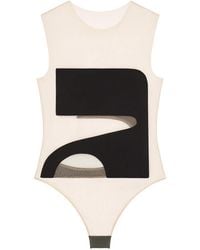 Courreges - Cut-Out Illusion Bodysuit - Lyst