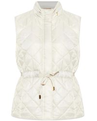 MICHAEL Michael Kors - Quilted Tie-Waist Gilet - Lyst