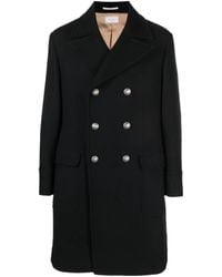 Brunello Cucinelli - Double-Breasted Wool-Blend Coat - Lyst