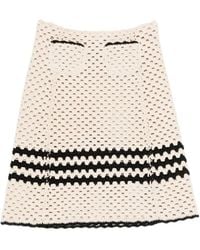 N°21 - Rok Met Streepdetail En Gebreide Constructie - Lyst