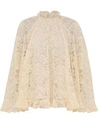 Zimmermann - Carousel Lace Angel Blouse - Lyst