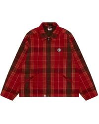 Aape By A Bathing Ape - Karierte Jacke Mit Reißverschluss - Lyst
