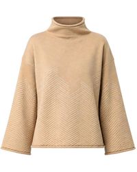 Liviana Conti - Chevron-Patterned High-Neck Sweater - Lyst