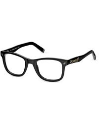 DSquared² - Eckige Brille Mit Logo - Lyst