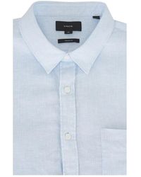 Vince - Linnen Overhemd - Lyst