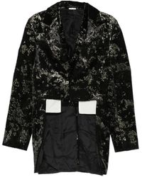 Comme des Garçons - Distressed-Effect Peak-Lapel Jacket - Lyst