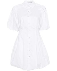 Jonathan Simkhai - Cleo Puffball Mini Shirtdress - Lyst