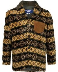 Junya Watanabe - Geometric-Pattern Shawl-Lapel Jacket - Lyst