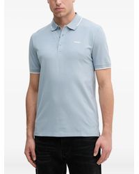HUGO - Polo À Logo Brodé - Lyst