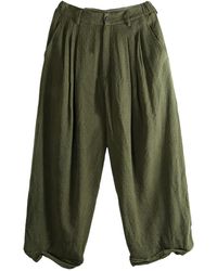 Ziggy Chen - Pleated Wide-Leg Trousers - Lyst