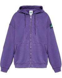 adidas - Zip-Up Logo-Patch Hoodie - Lyst