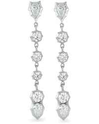 Jade Trau - Poppy Diamond Loop Earrings - Lyst