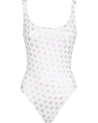 Max Mara - Bañador con logo estampado - Lyst