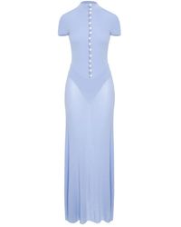 MANURI - Pearl-Embellished Maxi Dress - Lyst