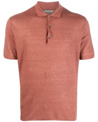 Corneliani - Short-sleeve Linen Polo Shirt - Lyst