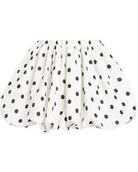 Patou - Elasticated-Waist Bloomer Mini A-Line Skirt - Lyst