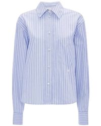 Victoria Beckham - Ellys Striped Cotton Shirt - Lyst