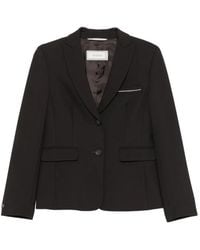 Peserico - Bead-Trim Single-Breasted Blazer - Lyst