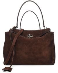 Balenciaga - Small Rodeo Suede Leather Top-Handle Shoulder Bag - Lyst