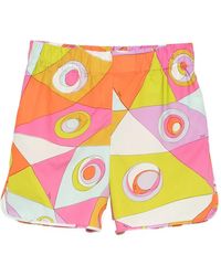 PUCCI - Geometric Print Mini Shorts - Lyst