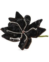 Maliparmi - Precious Flower Sequin-Embroidered Brooch - Lyst