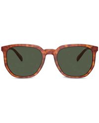 COACH - Tortoiseshell-Effect Square-Frame Sunglasses - Lyst