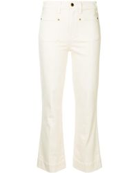 Khaite 'Raquel' Cropped-Jeans - Natur