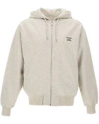 Drole de Monsieur - Logo-Print Zip-Up Hoodie - Lyst