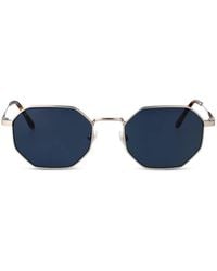 Lacoste - Geometric-Frame Sunglasses - Lyst