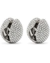 Coperni - Orecchini Con Logo Di Strass - Lyst