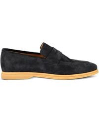 Eleventy - Penny Suede Loafers - Lyst