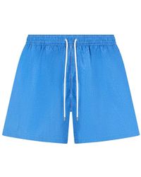 Fedeli - Drawstring-Waist Swim Shorts - Lyst