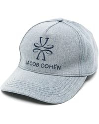 Jacob Cohen - Logo-embroidered Denim Cap - Lyst