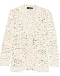 Fabiana Filippi - Cotton V-Necked Cardigan - Lyst