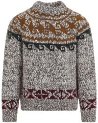 Moncler - Fair Isle-Knit Sweater - Lyst